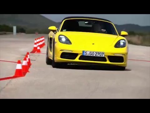 2016 Porsche 718 Boxster S - Track - Driving in Yellow | AutoMotoTV