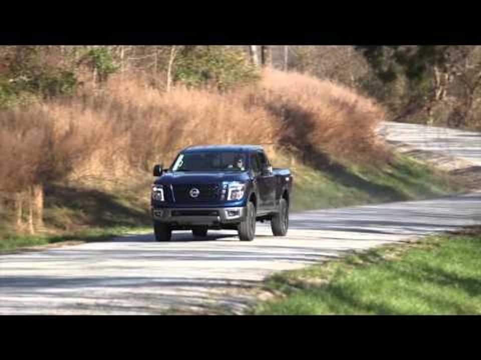 2016 Nissan TITAN XD equipped with the 5.6L Endurance V8 pro-4x Road Driving Video | AutoMotoTV