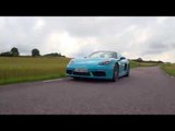 Porsche 718 Cayman S Miami Blue Driving Video | AutoMotoTV