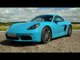 Porsche 718 Cayman S Miami Blue Exterior Design Trailer | AutoMotoTV