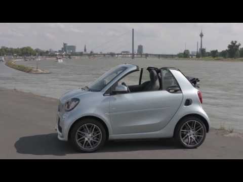 The new smart BRABUS fortwo Cabrio tailor made caribbean blue Exterior Design | AutoMotoTV