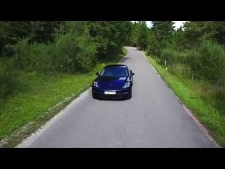 Porsche Panamera 4S Diesel Driving Video in Night Blue Metallic Trailer | AutoMotoTV