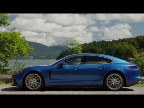 Porsche Panamera 4S Exterior Design in Blue Trailer | AutoMotoTV