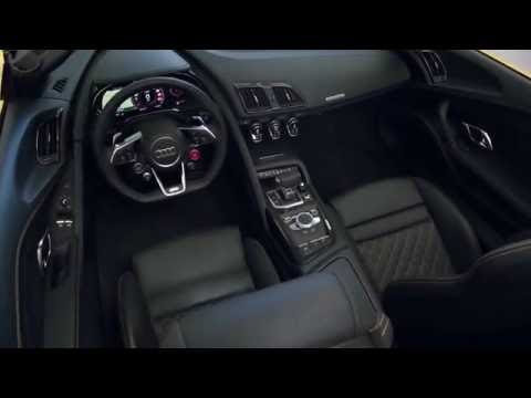 Audi R8 Spyder Interior Design in Yellow Trailer | AutoMotoTV