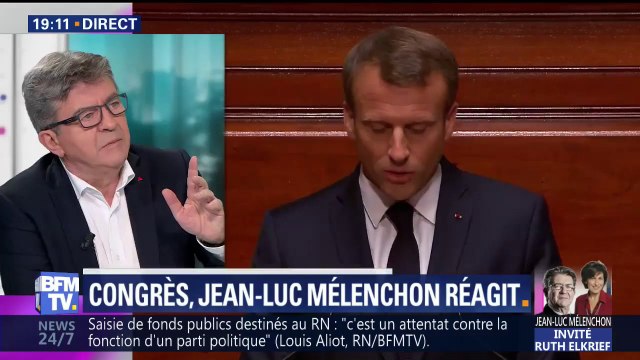 Discours de Macron au Congrès de Versailles: C’est un introït absolument narcissique (Mélenchon)