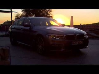 The new BMW 540i Design Exterior Trailer in the night | AutoMotoTV