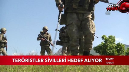 Teröristler Sivilleri Hedef Alıyor