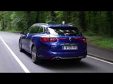 The New Renault Megane Estate GT Driving Video in Blue | AutoMotoTV