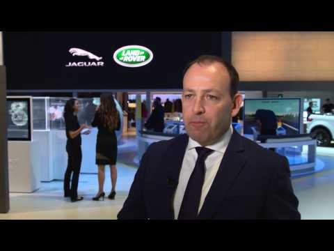 Jaguar Land Rover at the LA Auto Show - Interview Finbar McFall | AutoMotoTV