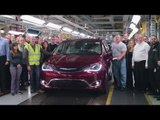 Chrysler Pacifica Hybrid Production Launch, Windsor Assembly Plant Final Line | AutoMotoTV