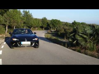 Mazda MX-5 RF in Machine Grey Driving in the Country | AutoMotoTV