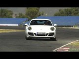 Porsche 911 Carrera 4 GTS Coupe in White Driving Video | AutoMotoTV