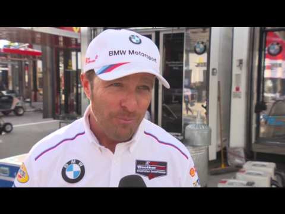 BMW Art Car John Baldessari Interview Bill Auberlen. American BMW race car driver | AutoMotoTV