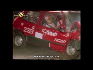 Euro NCAP 20th Anniversary of Life-Saving Crash Tests - Nissan Micra 1997 | AutoMotoTV