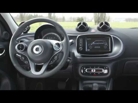 smart forfour electric drive black electric green Interior Design | AutoMotoTV