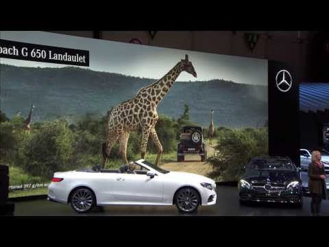 Presentation Mercedes-Benz E-Class Family E400 4MATIC Cabrio at the Geneva Motor Show 2017