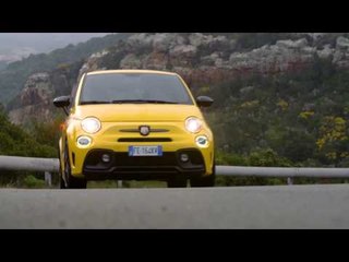 The new Abarth 695 XSR Driving Video in Yellow | AutoMotoTV