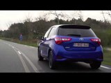 2017 Toyota Yaris Hybrid Driving Video in Blue Trailer | AutoMotoTV