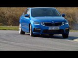 Skoda OCTAVIA RS in Blue Driving Demonstration | AutoMotoTV