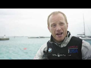 Alex Zanardi meets ORACLE TEAM USA in Bermuda Interview Jimmy Spithill. Skipper ORACLE TEAM USA