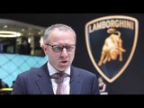 Stefano Domenicali is talking about the highlights of Lamborghini Huracán Performante