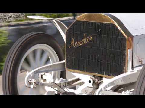 The Mercedes-Simplex 40 PS Driving Video in White Trailer | AutoMotoTV
