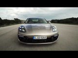 Porsche Panamera Turbo S E-Hybrid in Grey Driving Video Trailer | AutoMotoTV