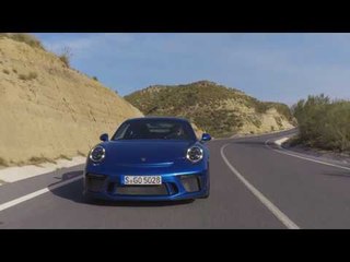 Porsche 911 GT3 Driving in the Country in Sapphire Blue Metallic | AutoMotoTV