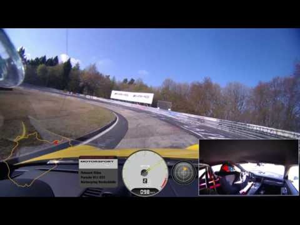 Porsche 911 GT3 sets a new best time on the Nürburgring Nordschleife - On board camera | AutoMotoTV
