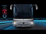 The new Mercedes-Benz Tourismo - Active Brake Assist 3 (ABA 3) on option - Animation | AutoMotoTV