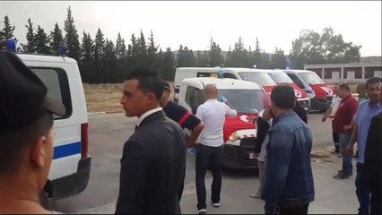 تشييع قتلى الحرس الوطني التونسي بهجوم عين سلطان