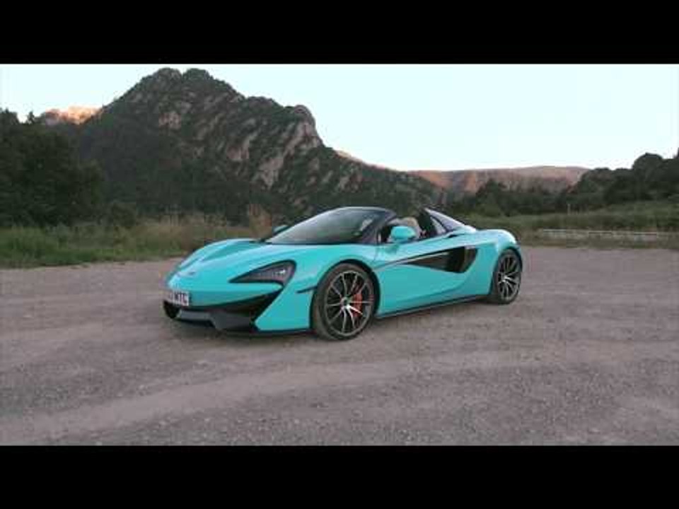 McLaren 570S Spider Design in Curacao Blue | AutoMotoTV