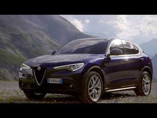Alfa Romeo Stelvio Drive Day Exterior Design in Blue | AutoMotoTV
