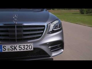 Mercedes-Benz S 500 Driving in the country in Selenite grey metallic | AutoMotoTV
