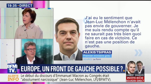 Mélenchon: Tsipras est l’une des figures les plus minables de la vie politique européenne