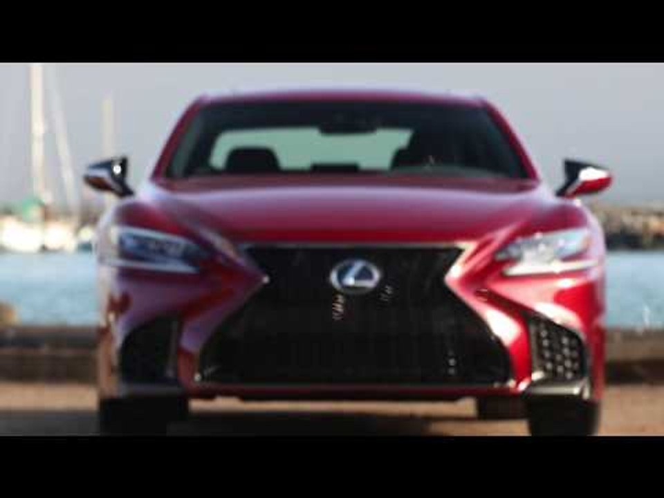 2018 Lexus LS 500 F Sport Exterior Design in Matador Red