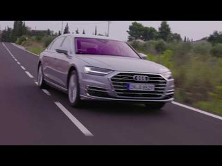 The new Audi A8 L Driving Video in Valencia