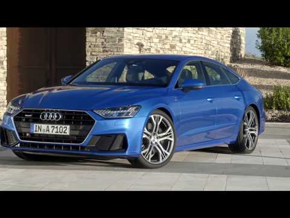 Audi A7 Sportback Exterior Design in Blue