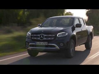 Mercedes-Benz X-Class Driving Video in Cavansite blue metallic