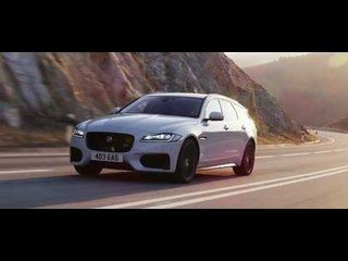 The new Jaguar XJR575 at the global media drives in Portugal