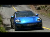 Porsche Panamera Turbo Sport Turismo Driving Video in Blue Metallic