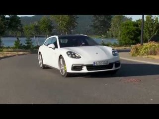 Porsche Panamera 4 E-Hybrid Sport Turismo in Pure White Driving Video