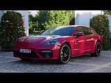 Porsche Panamera Turbo S E-Hybrid Sport Turismo Design in Carmine Red