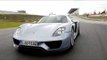Porsche 918 Spyder & Panamera Turbo S E-Hybrid Sport Turismo in Carrara White Metallic on the track