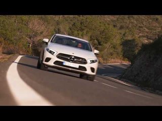 Mercedes-Benz CLS 350 d 4MATIC in White bright Driving in the country