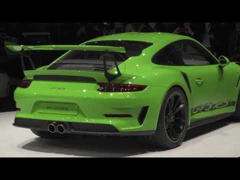 Porsche presented the new 911 GT3 RS at the 2018 Geneva International Motor Show
