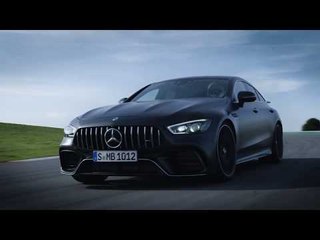 The all new Mercedes-AMG GT 63 S 4MATIC+ 4-Door Coupe on the Race track