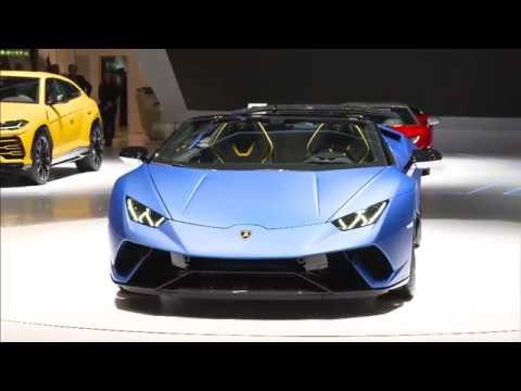 Lamborghini Huracán Performante Spyder reveal at the 2018 Geneva Motor Show