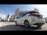 Nissan Leaf driving in Rome