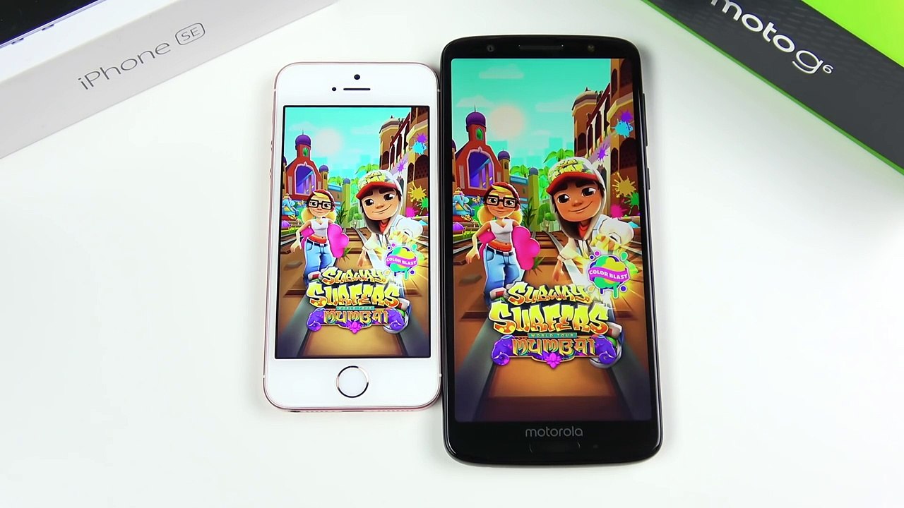 iPhone_SE_vs_Moto_G6_Speed_Test!
